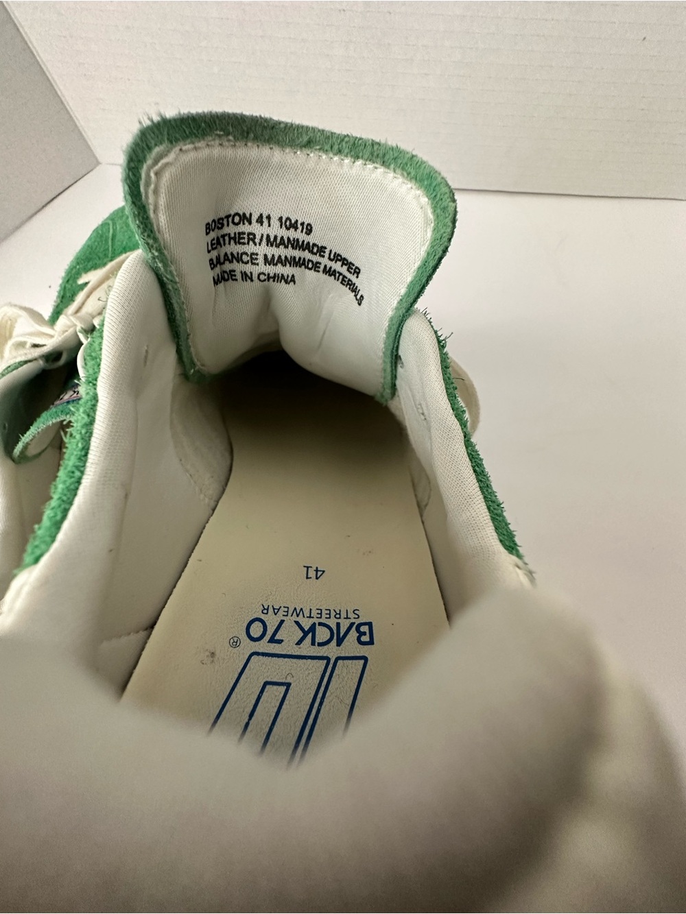 41 BACK 70 The Boston 2505 Streetwear Women’s Green Suede Retro style Sneakers - Picture 13 of 13
